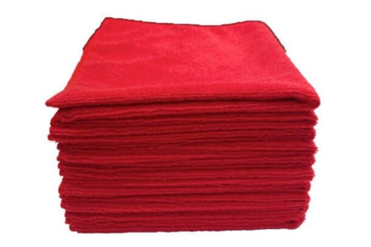 red microfiber cleaning cloth - Texas Microfiber