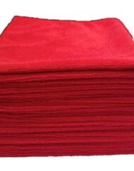 red microfiber cleaning cloth