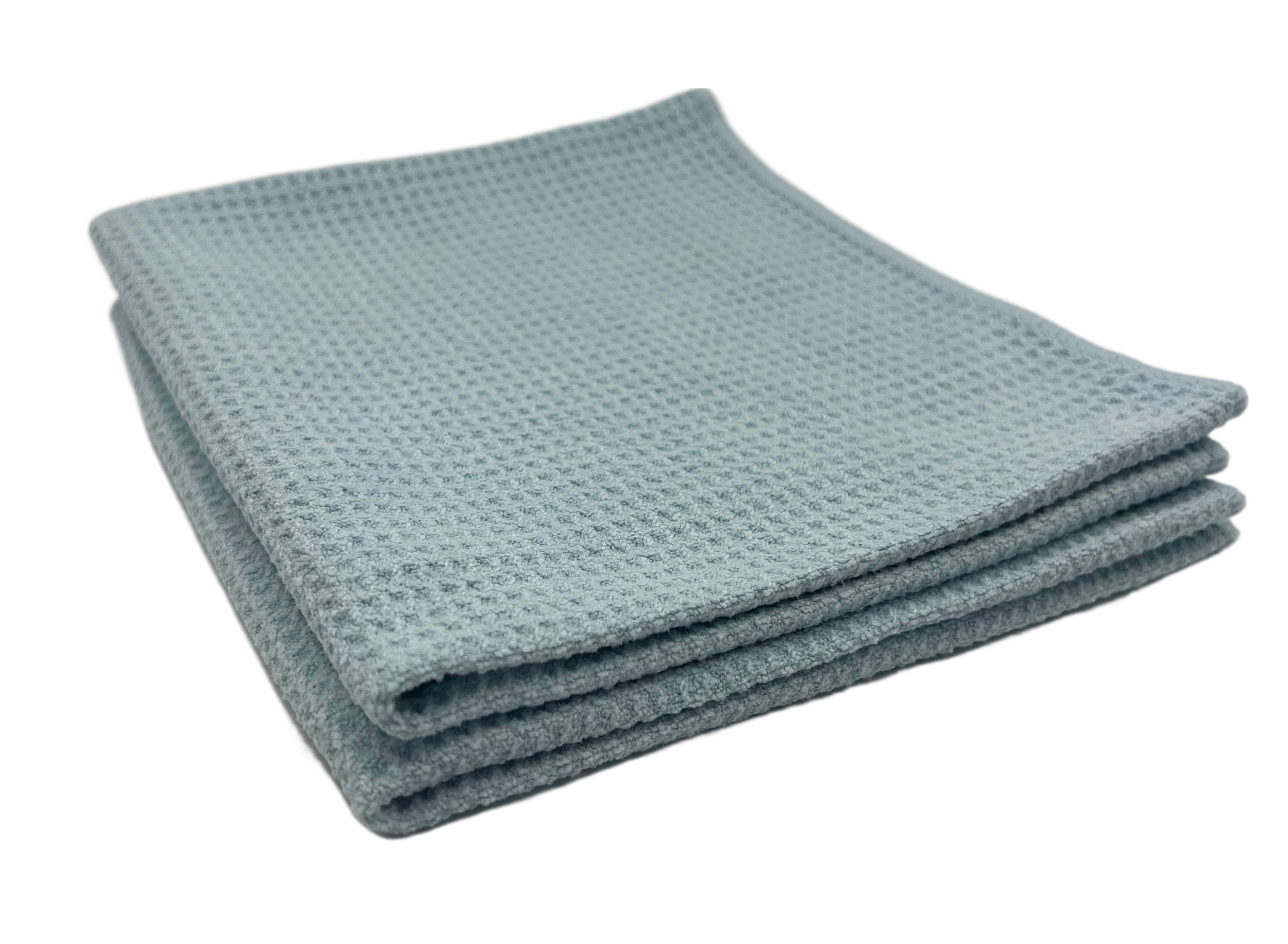 12”x12 Waffle Weave Towel, Microfiber, 300GSM