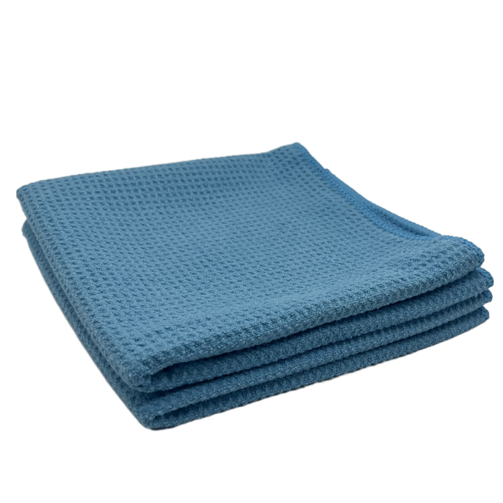 Waffle Weave Textured Microfiber Towels - 18 x 24 S-23384 - Uline
